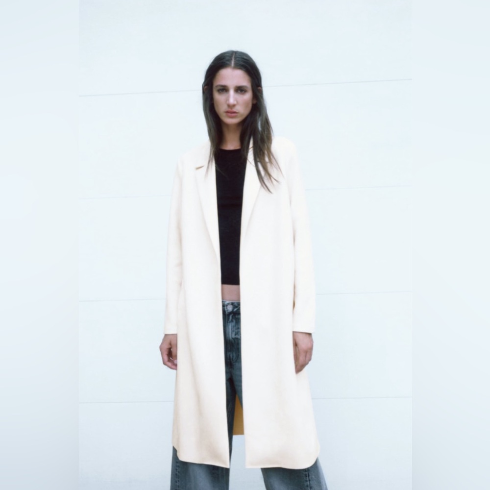ZARA FAUX SUEDE COAT